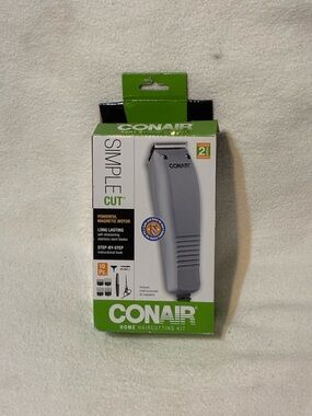 Conair Simple Cut Home Haircutting Kit - Gray & Green Packaging